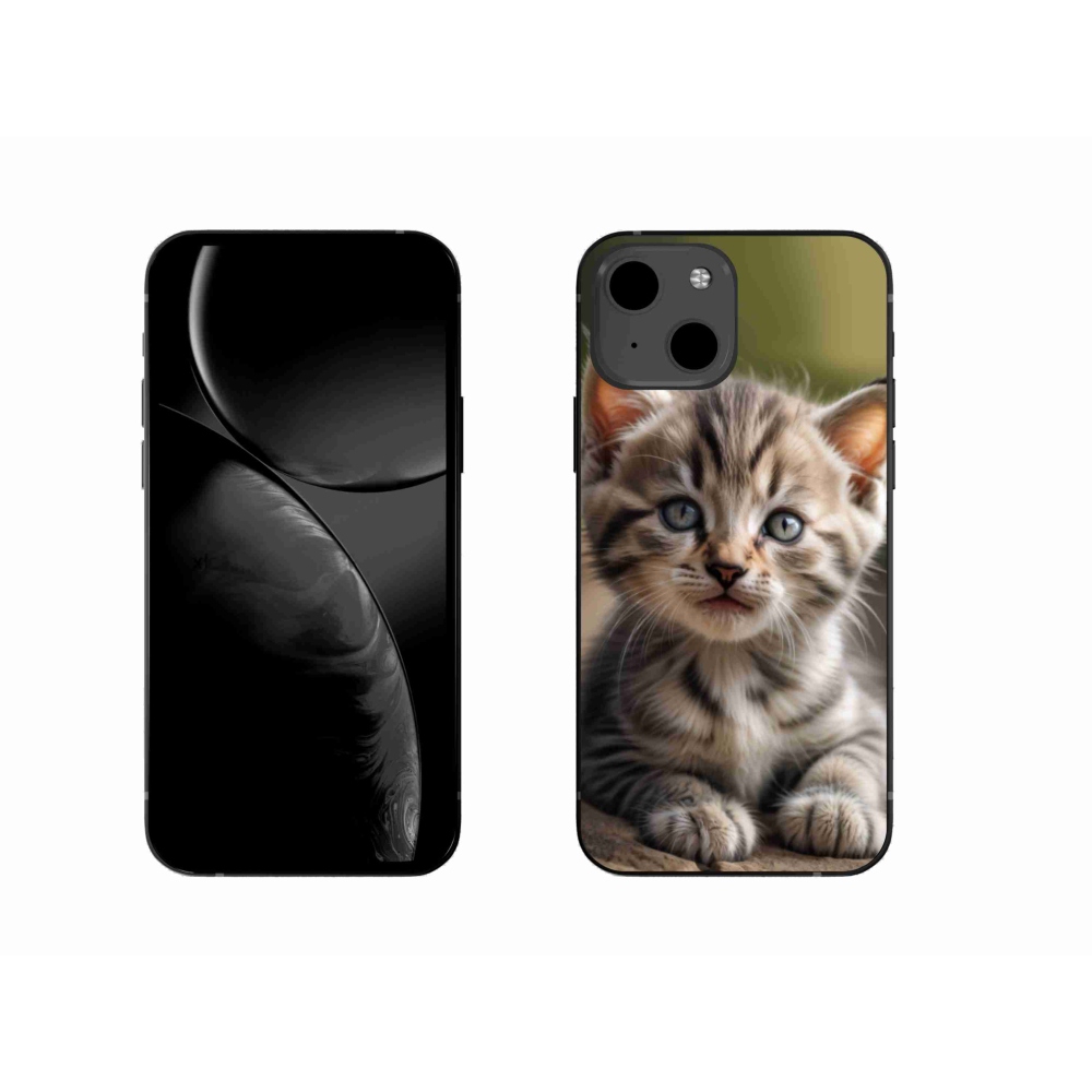 Gelový kryt mmCase na iPhone 13 - roztomilé kotě 9