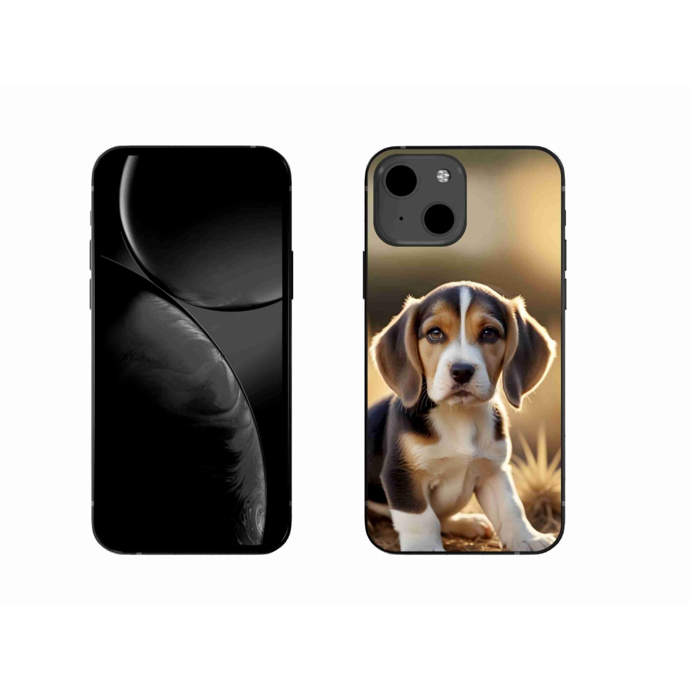 Gelový kryt mmCase na iPhone 13 - roztomilý bígl