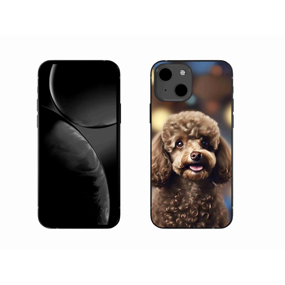Gelový kryt mmCase na iPhone 13 - roztomilý pudl
