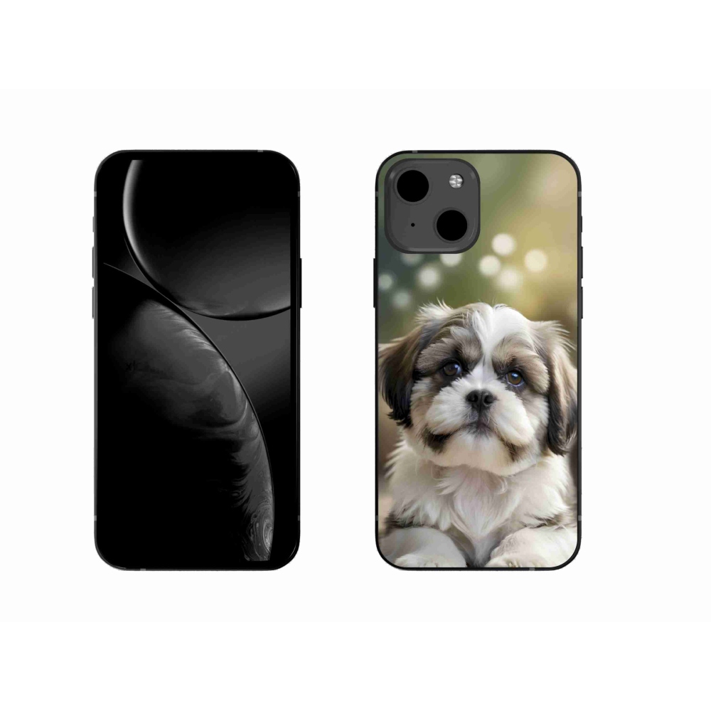 Gelový kryt mmCase na iPhone 13 - roztomilý shih-tzu