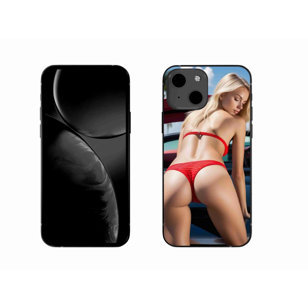 Gelový kryt mmCase na iPhone 13 - sexy žena 2