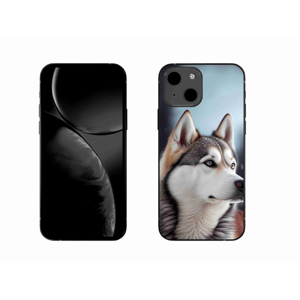 Gelový kryt mmCase na iPhone 13 - sibiřský husky