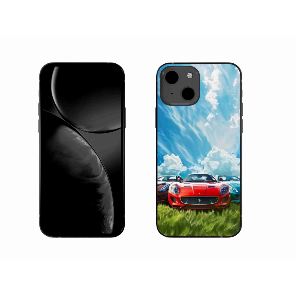 Gelový kryt mmCase na iPhone 13 - sportovní vozy