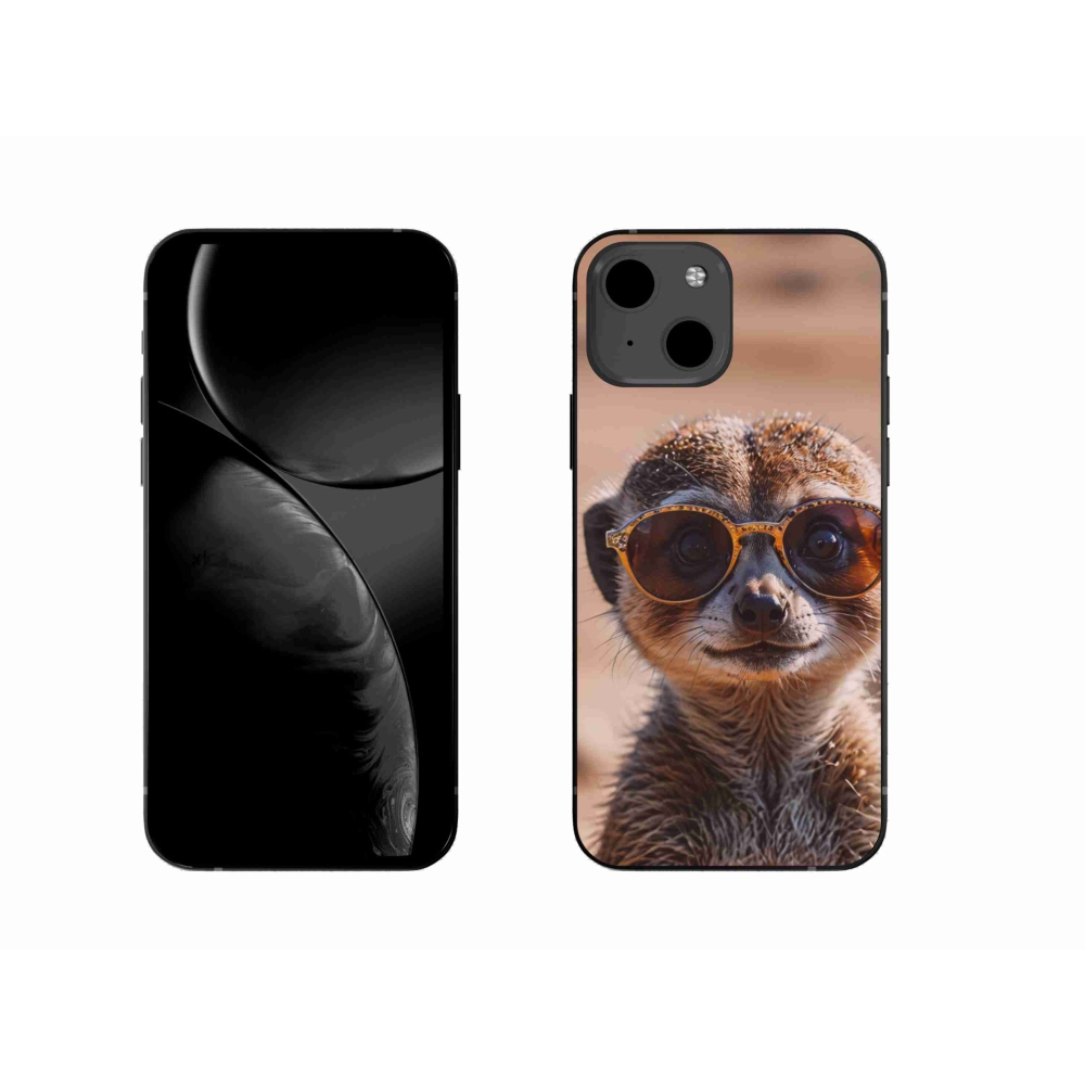 Gelový kryt mmCase na iPhone 13 - stylová surikata