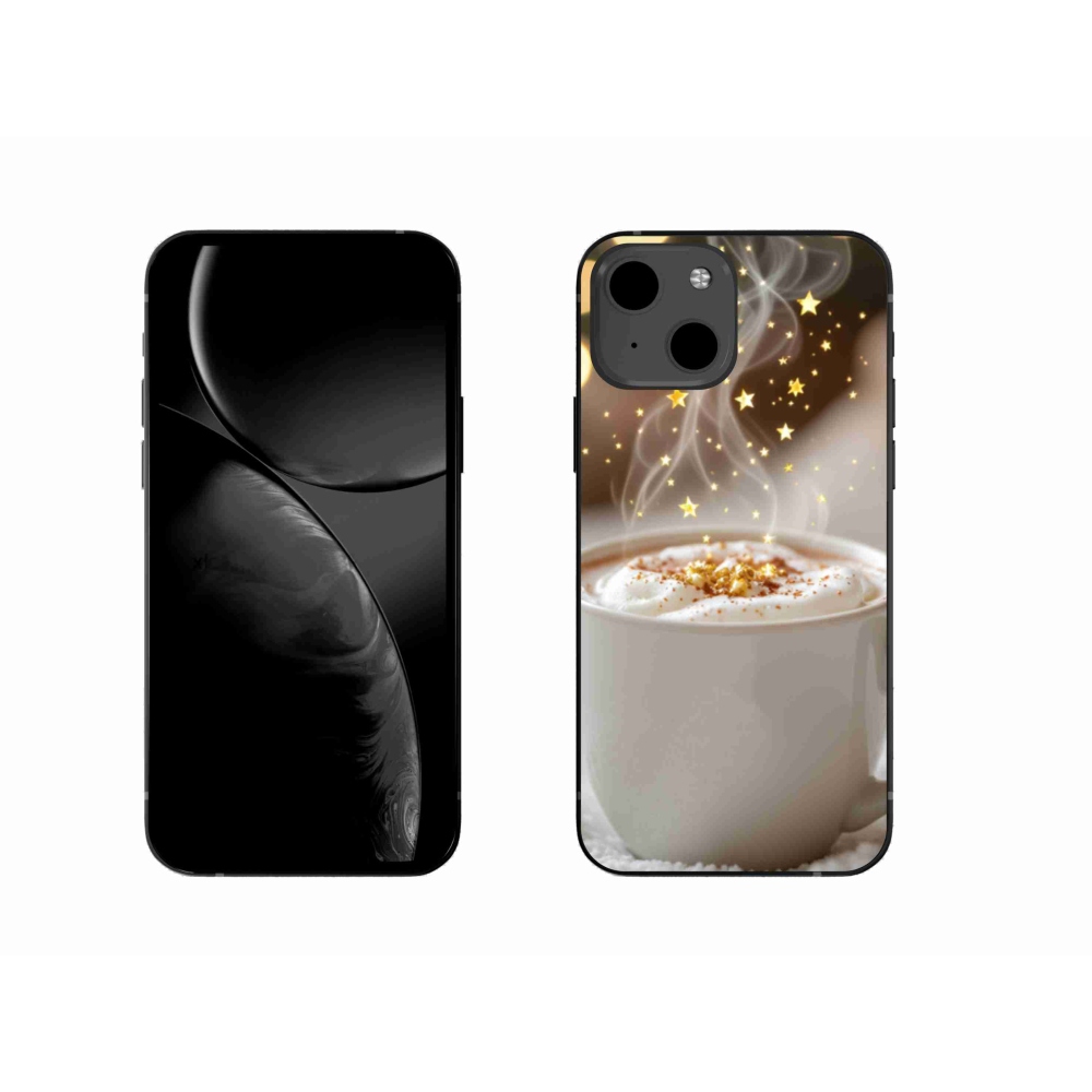 Gelový kryt mmCase na iPhone 13 - vánoční horký nápoj