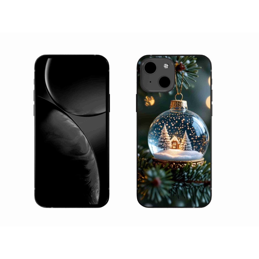 Gelový kryt mmCase na iPhone 13 - vánoční koule 2