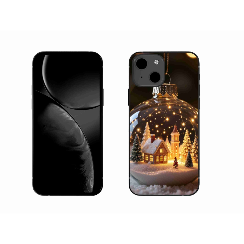 Gelový kryt mmCase na iPhone 13 - vánoční koule 3