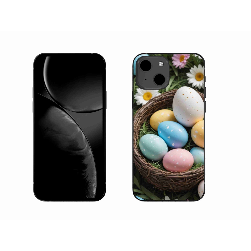 Gelový kryt mmCase na iPhone 13 - velikonoční vajíčka 2