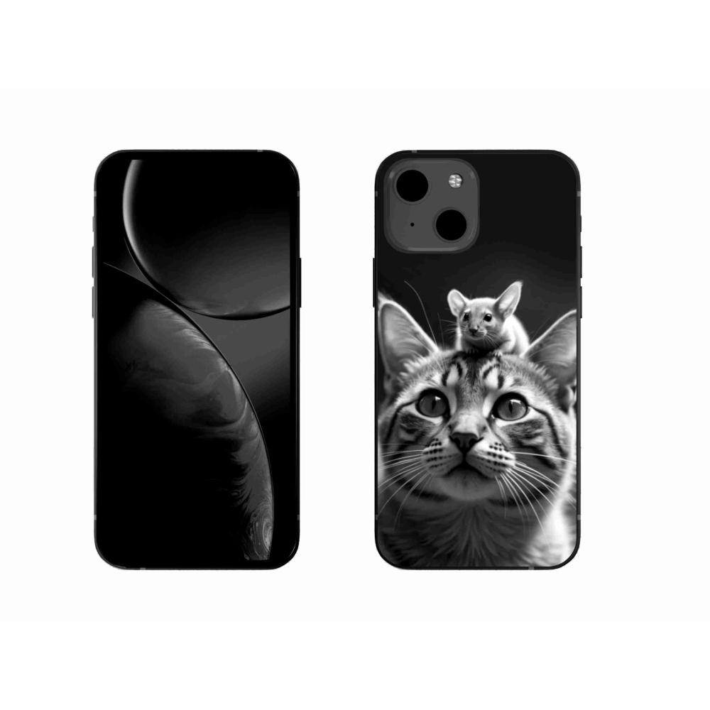 Gelový kryt mmCase na iPhone 13 - zvířecí přátelství 2