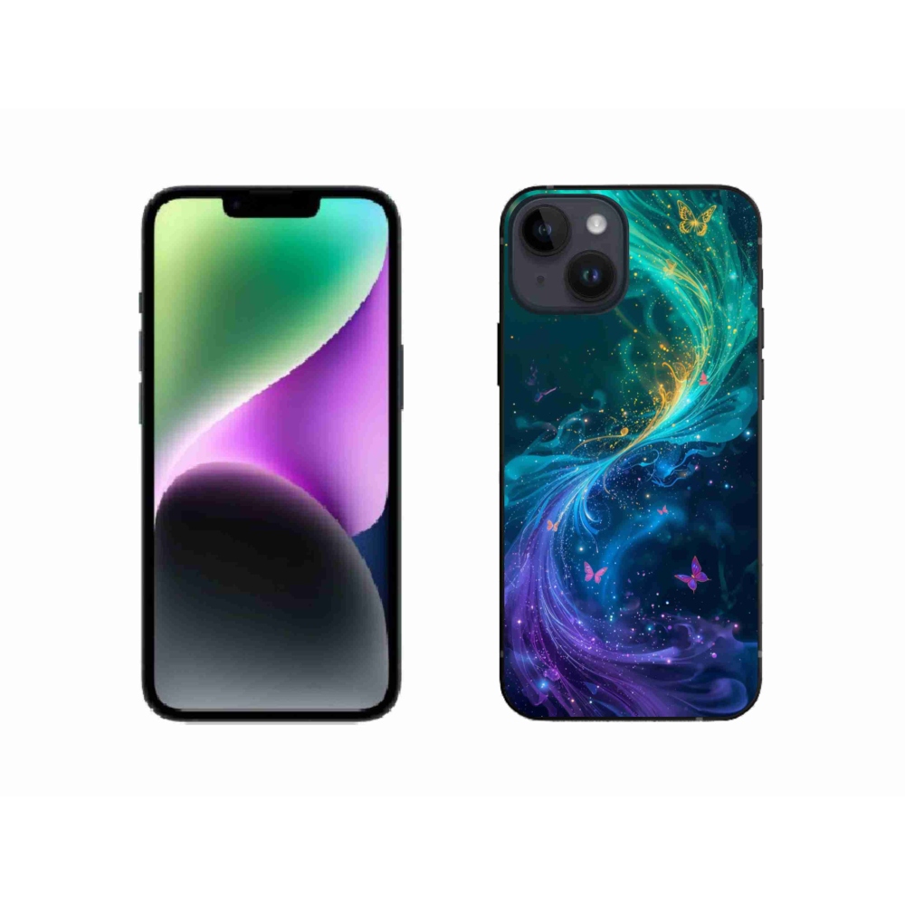 Gelový kryt mmCase na iPhone 14 - abstraktní motiv 31