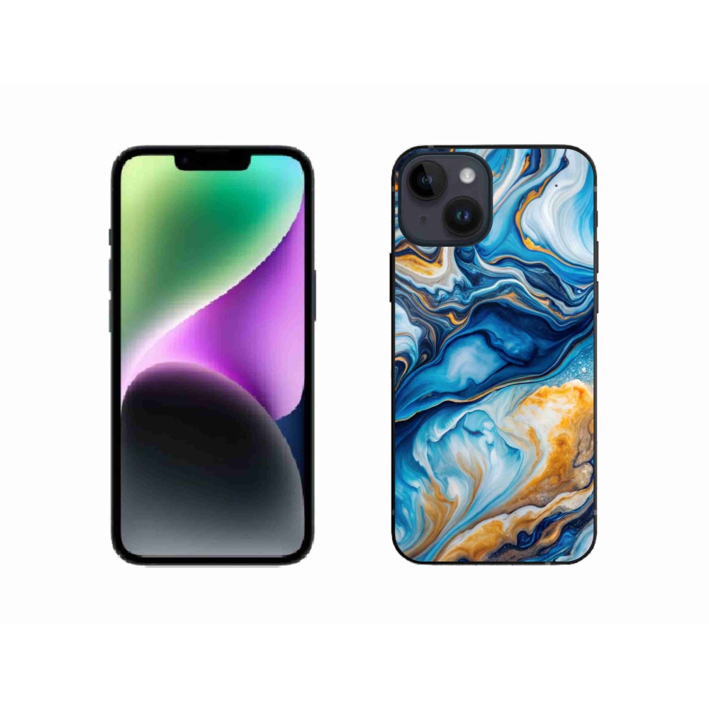 Gelový kryt mmCase na iPhone 14 - abstraktní motiv 34