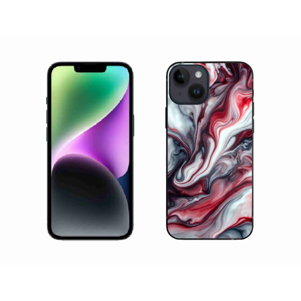 Gelový kryt mmCase na iPhone 14 - abstraktní motiv 37