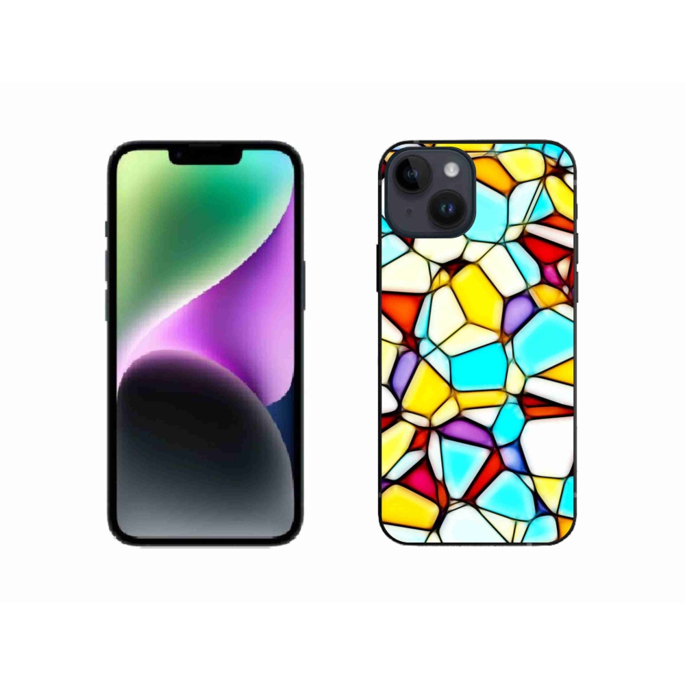 Gelový kryt mmCase na iPhone 14 - abstraktní motiv 40