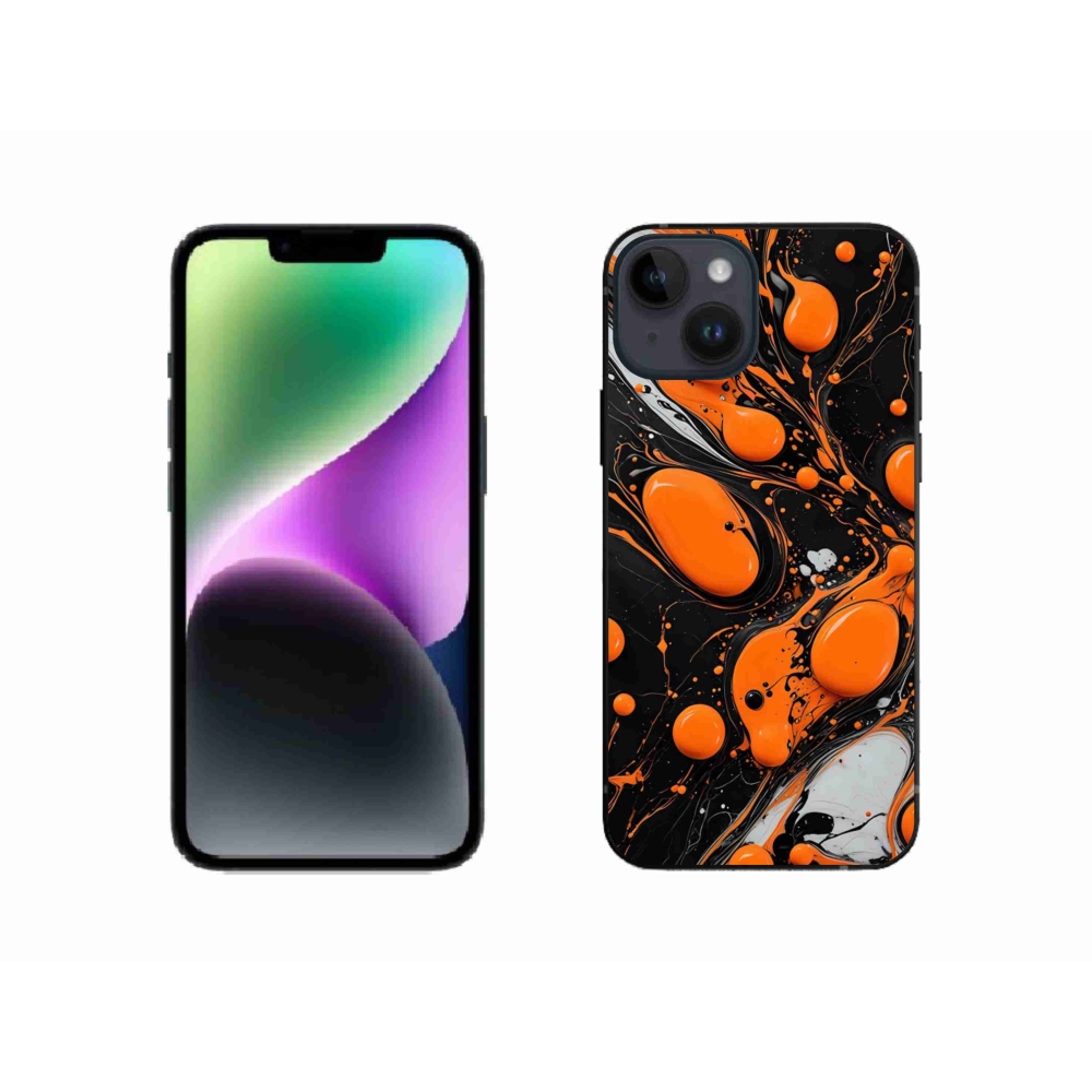 Gelový kryt mmCase na iPhone 14 - abstraktní motiv 41