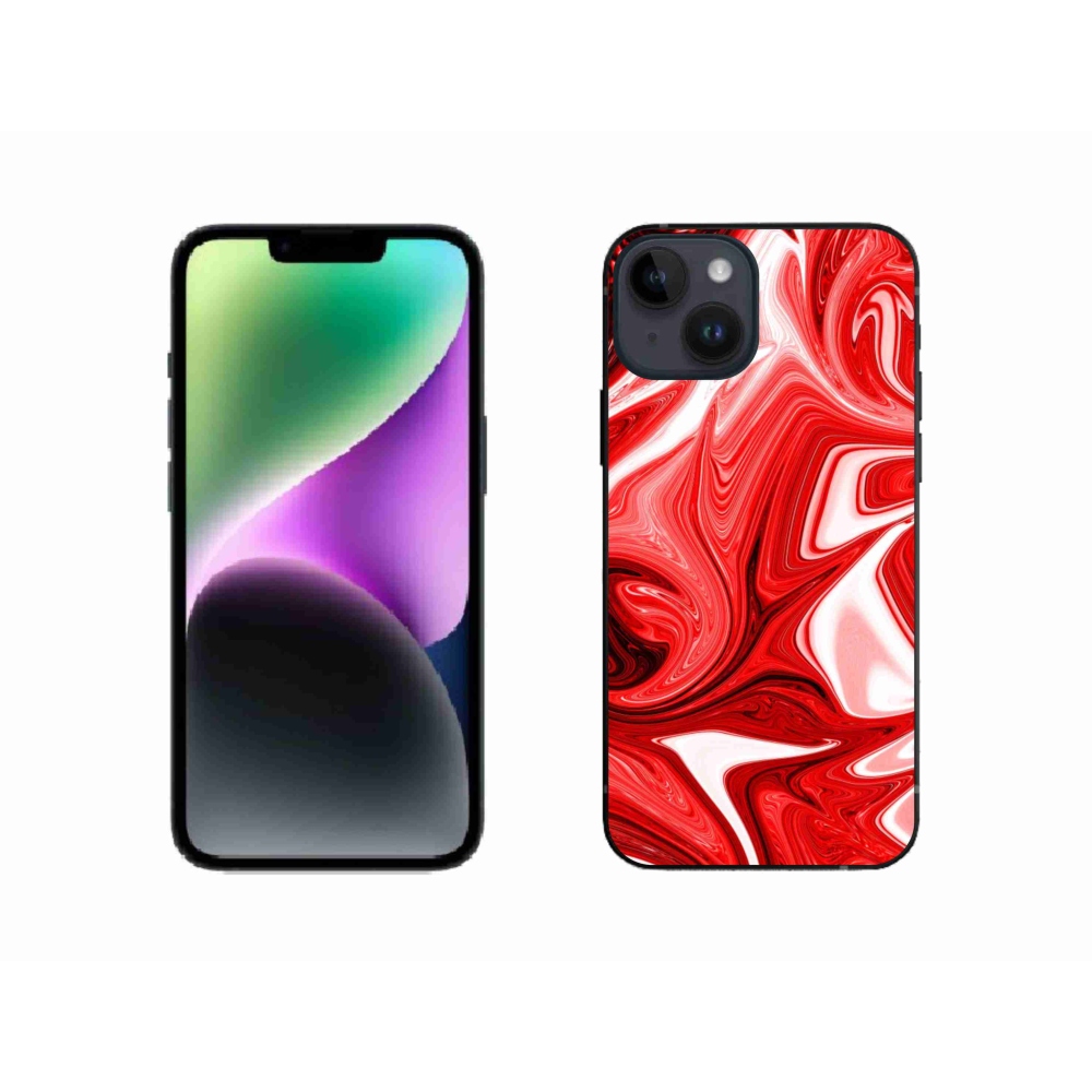 Gelový kryt mmCase na iPhone 14 - abstraktní motiv 43