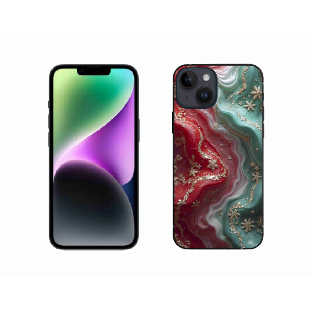 Gelový kryt mmCase na iPhone 14 - abstraktní motiv 54