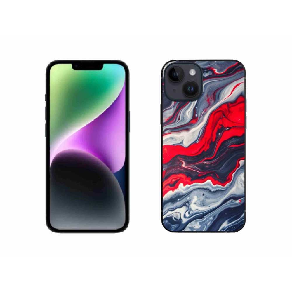 Gelový kryt mmCase na iPhone 14 - abstraktní motiv 59