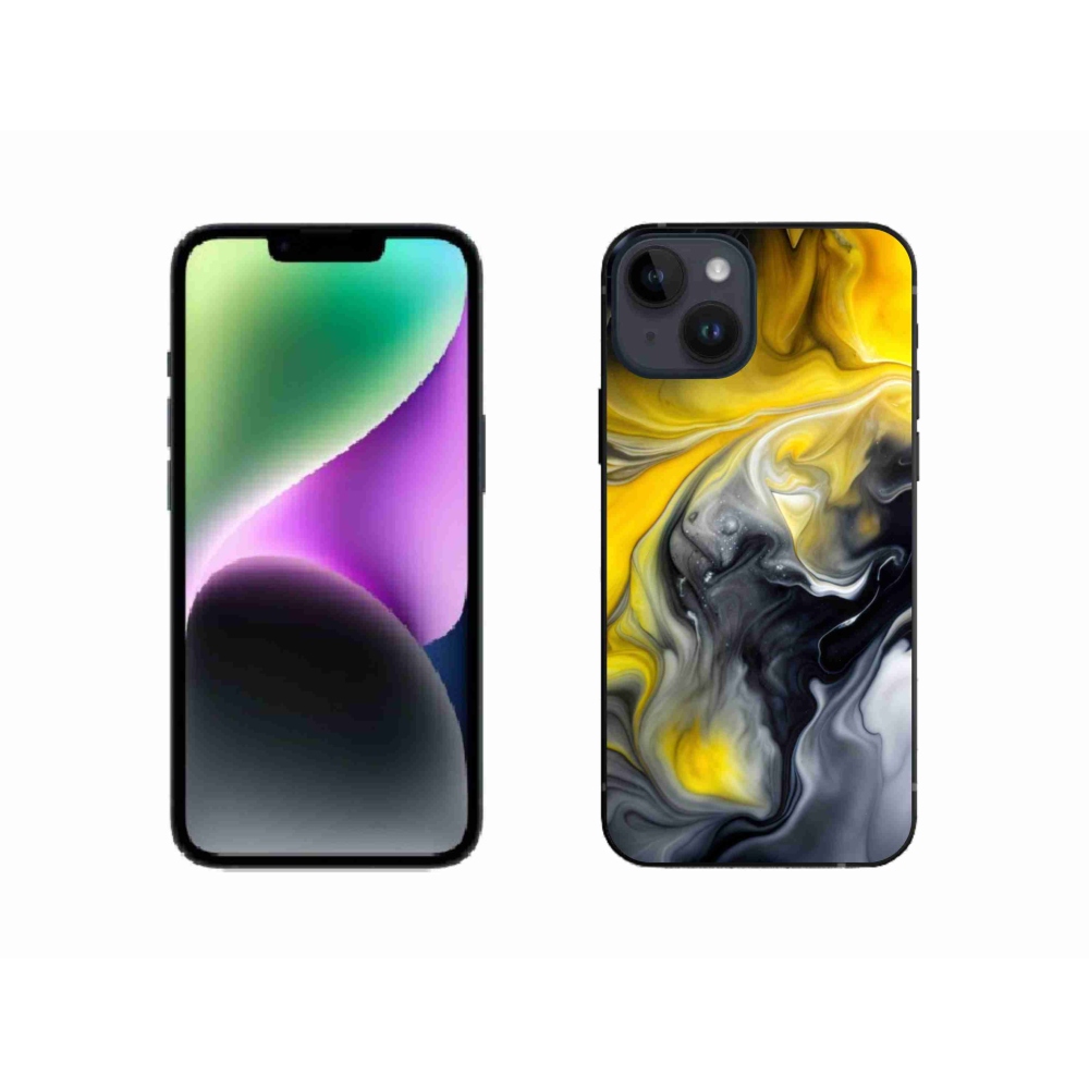 Gelový kryt mmCase na iPhone 14 - abstraktní motiv 60