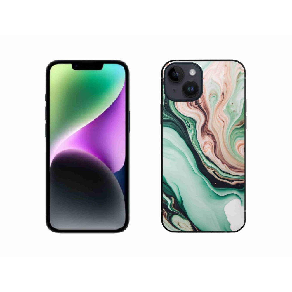 Gelový kryt mmCase na iPhone 14 - abstraktní motiv 62