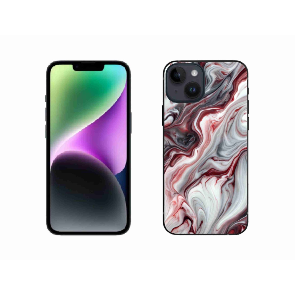 Gelový kryt mmCase na iPhone 14 - abstraktní motiv 64