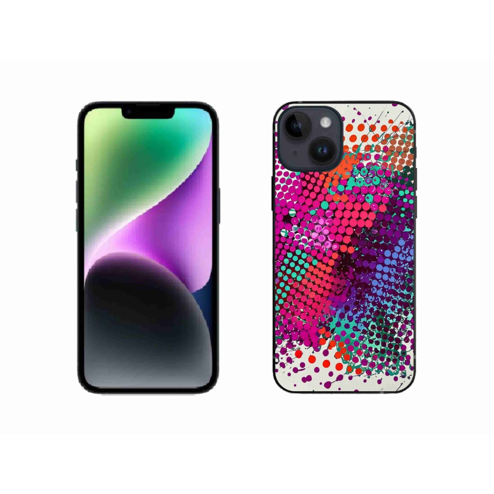 Gelový kryt mmCase na iPhone 14 - abstraktní motiv 65