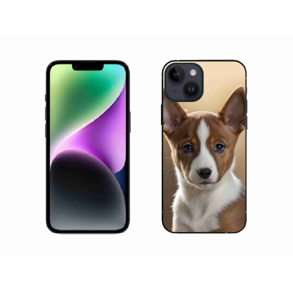 Gelový kryt mmCase na iPhone 14 - basenji