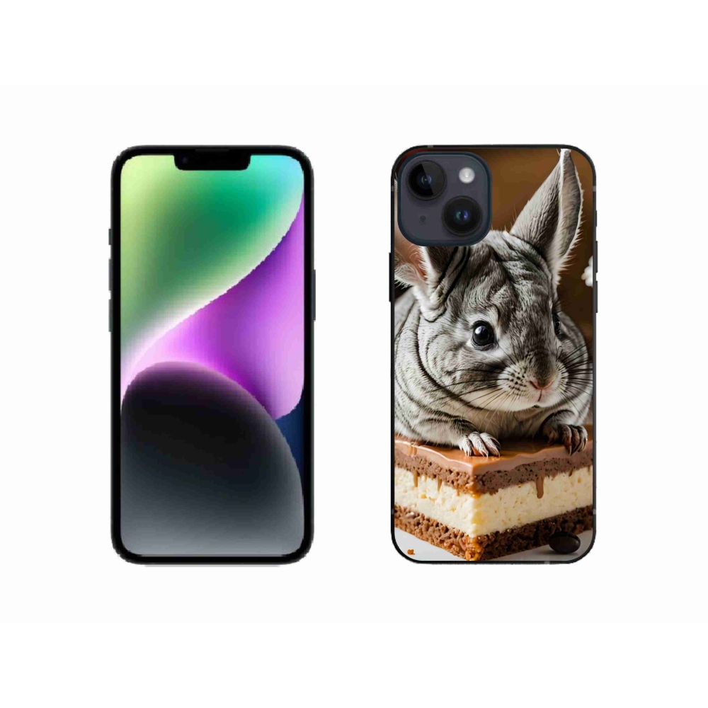 Gelový kryt mmCase na iPhone 14 - činčila