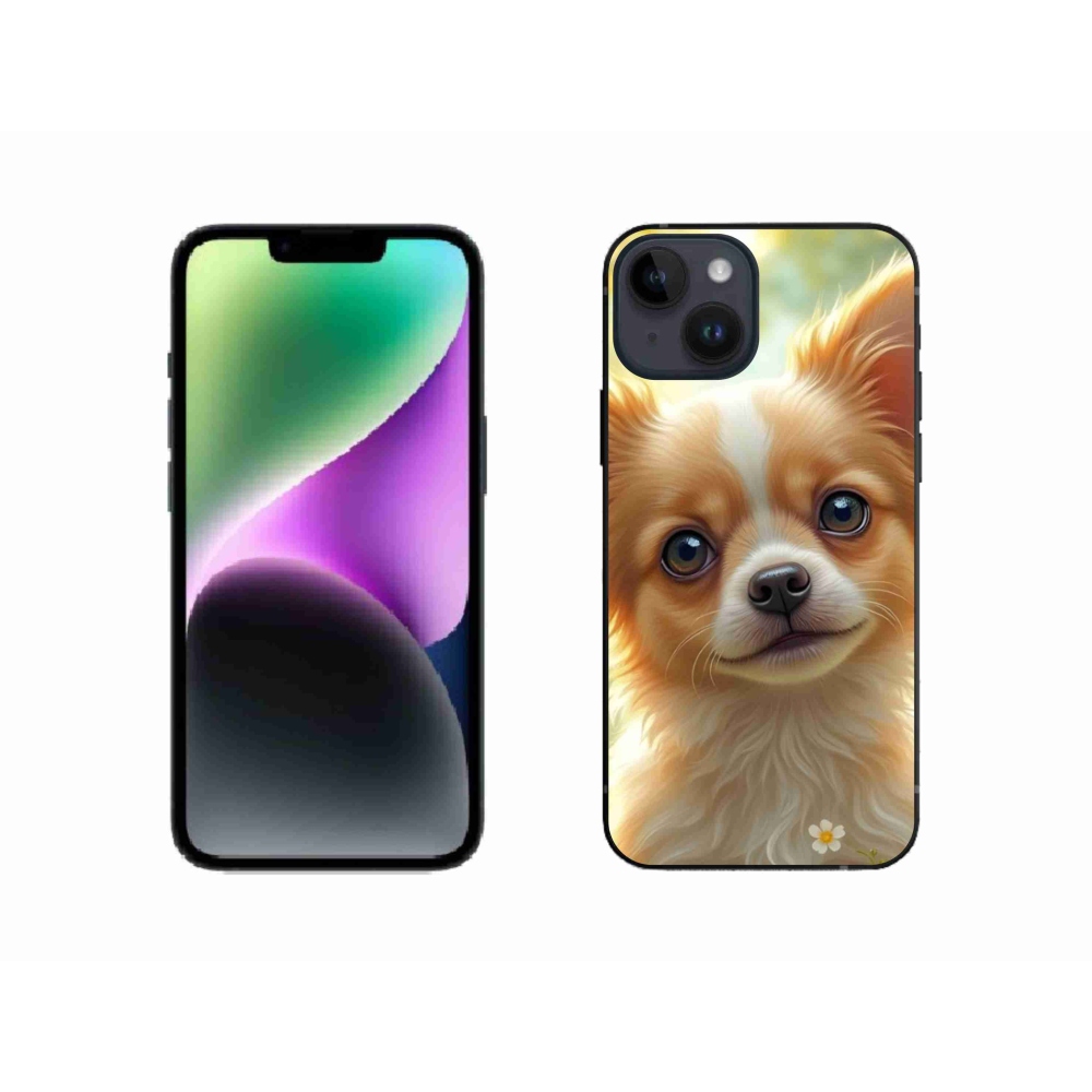 Gelový kryt mmCase na iPhone 14 - čivava 5