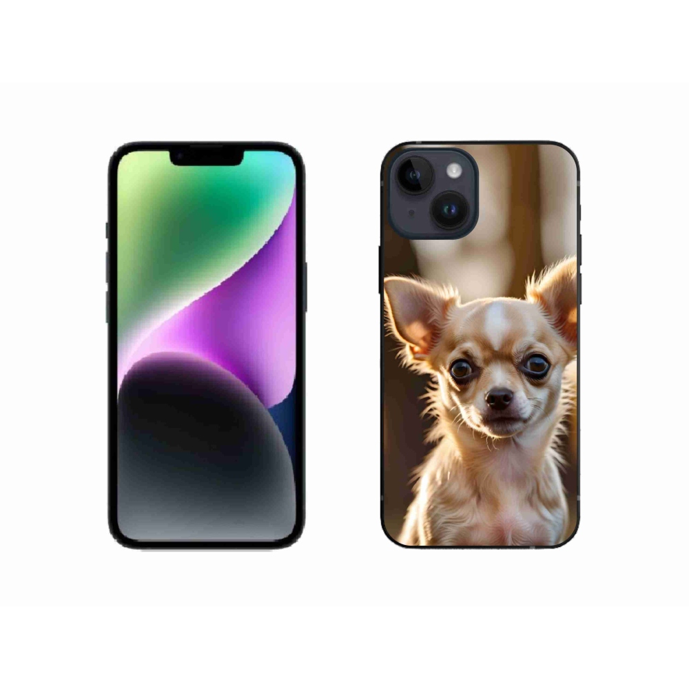 Gelový kryt mmCase na iPhone 14 - čivava 6