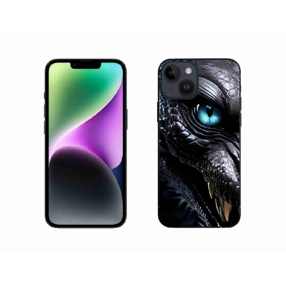 Gelový kryt mmCase na iPhone 14 - dračí pohled