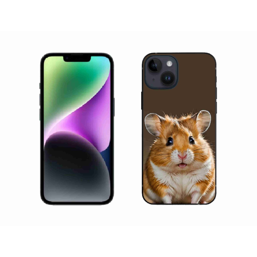 Gelový kryt mmCase na iPhone 14 - křeček