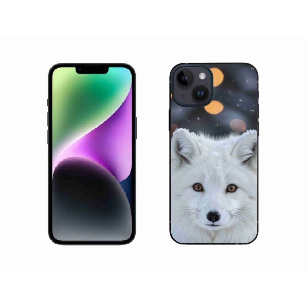 Gelový kryt mmCase na iPhone 14 - liška polární