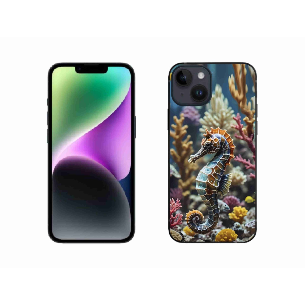 Gelový kryt mmCase na iPhone 14 - mořský koník 2