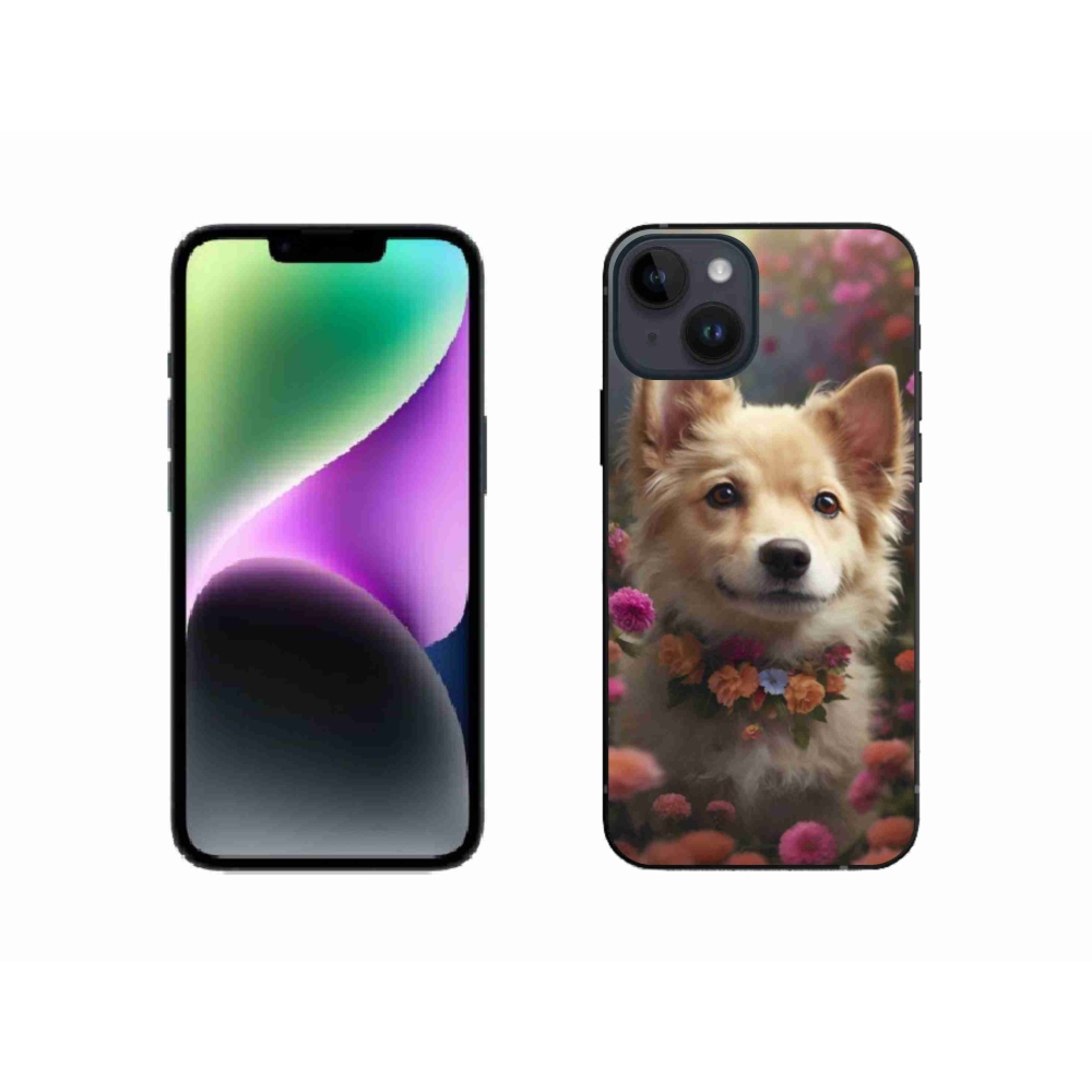 Gelový kryt mmCase na iPhone 14 - německý špic