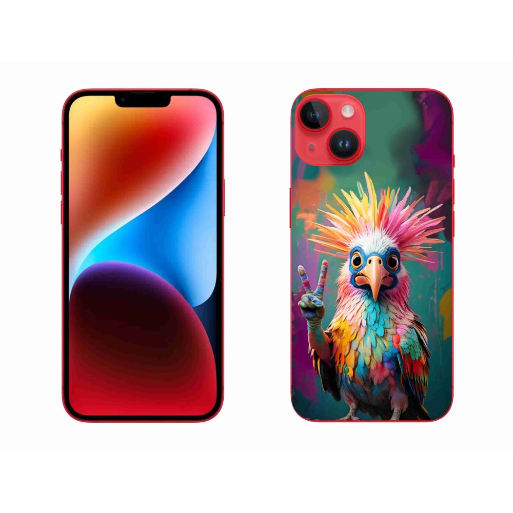 Gelový kryt mmCase na iPhone 14 Plus - barevný rebel