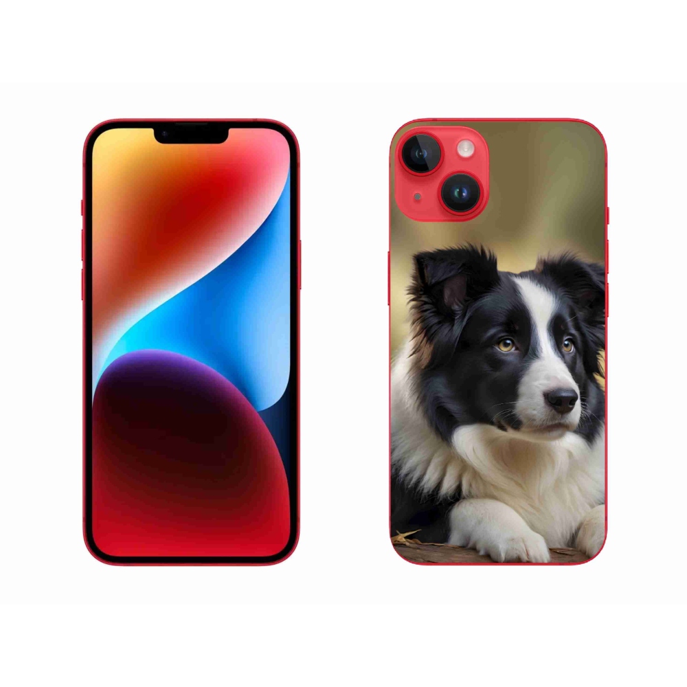 Gelový kryt mmCase na iPhone 14 Plus - border kolie 2