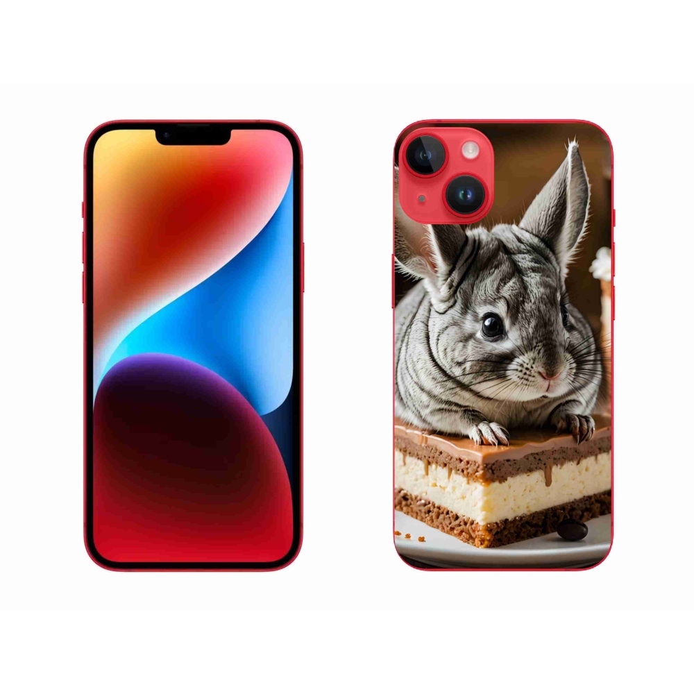 Gelový kryt mmCase na iPhone 14 Plus - činčila