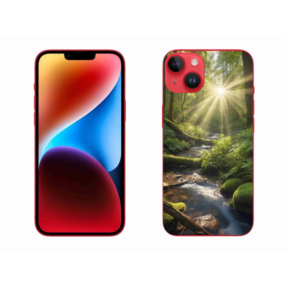 Gelový kryt mmCase na iPhone 14 Plus - hlubina lesa