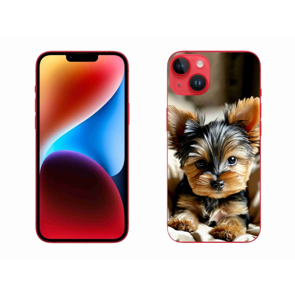 Gelový kryt mmCase na iPhone 14 Plus - jorkšír 11