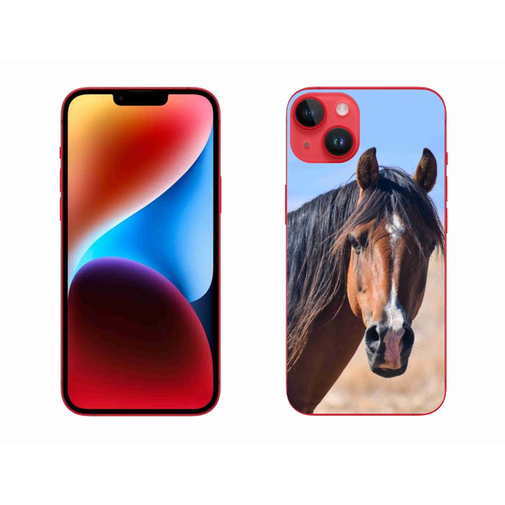 Gelový kryt mmCase na iPhone 14 Plus - klidný kůň