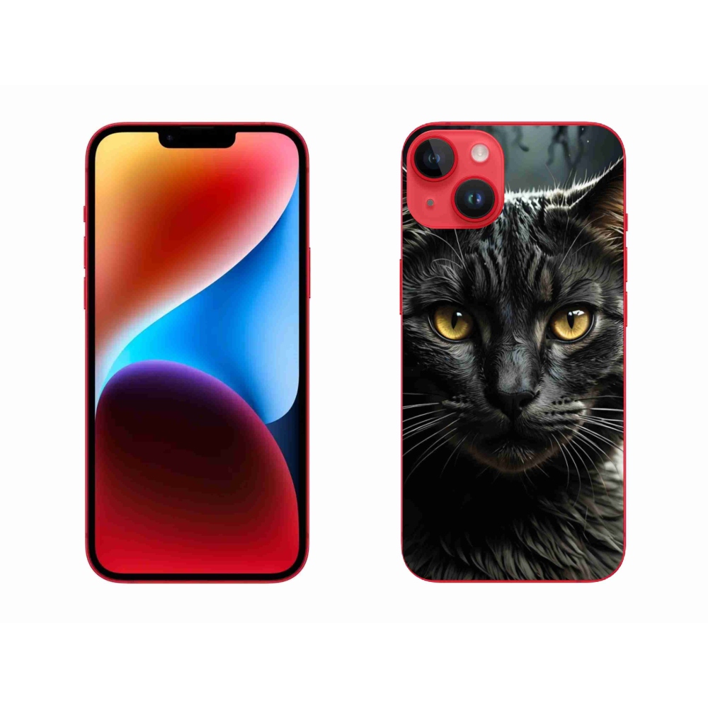 Gelový kryt mmCase na iPhone 14 Plus - kočičí pohled 3