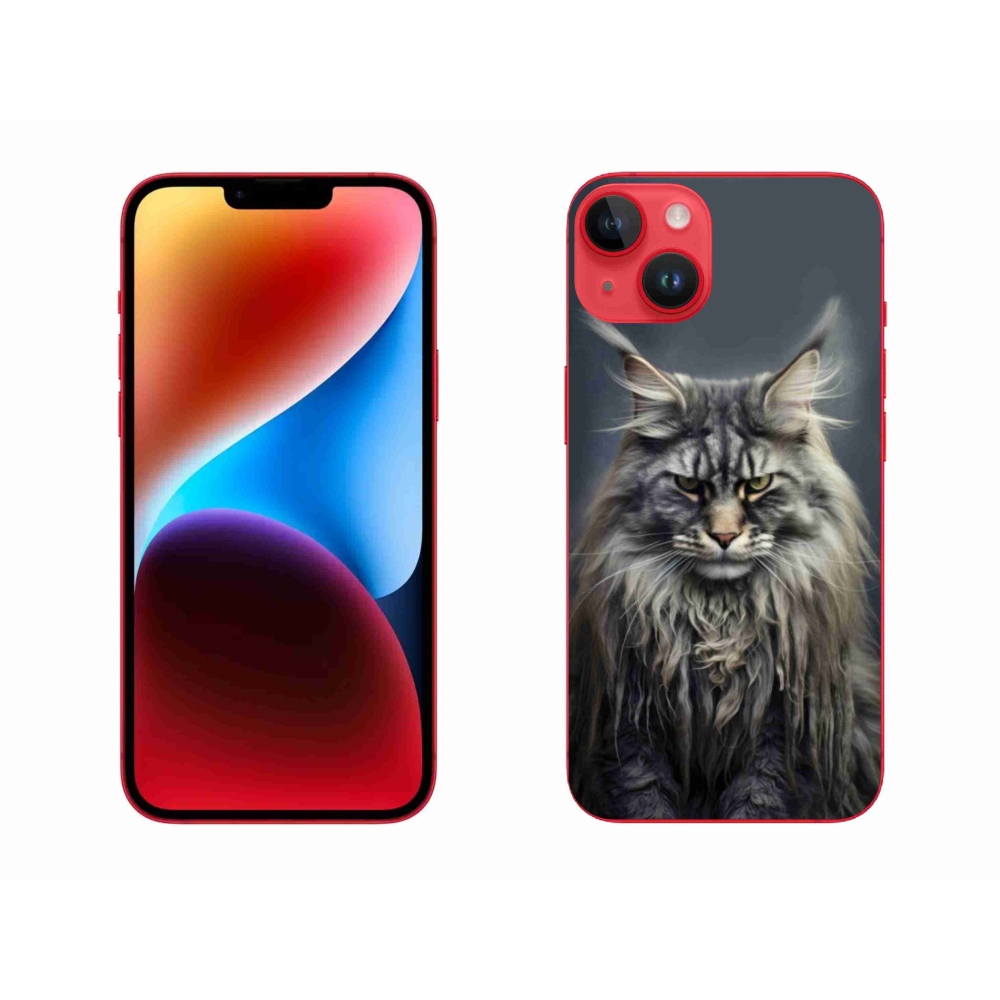 Gelový kryt mmCase na iPhone 14 Plus - kočíčí pohled 4