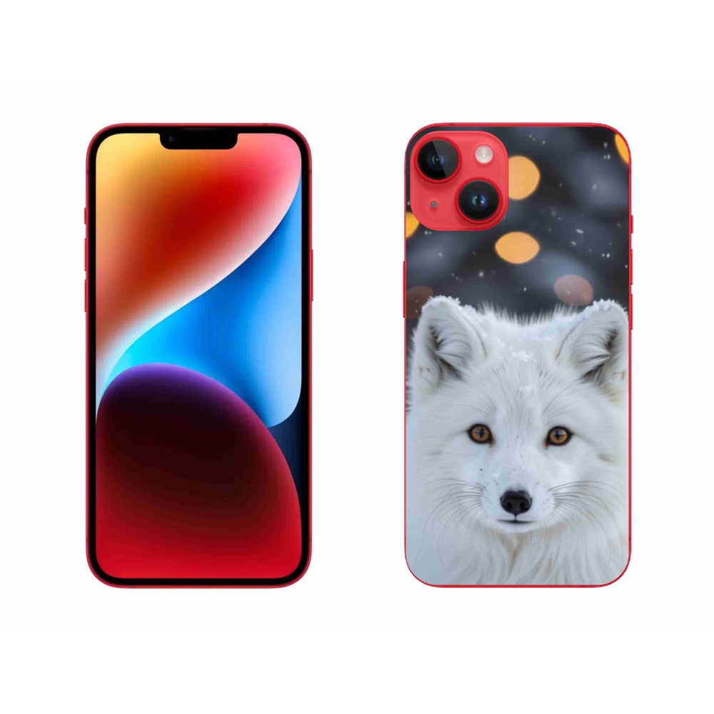 Gelový kryt mmCase na iPhone 14 Plus - liška polární