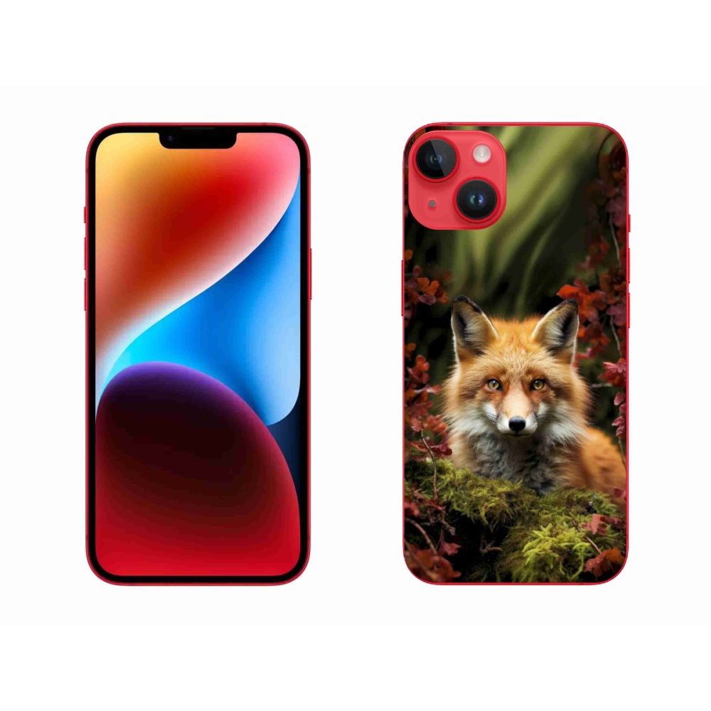 Gelový kryt mmCase na iPhone 14 Plus - liška v lese