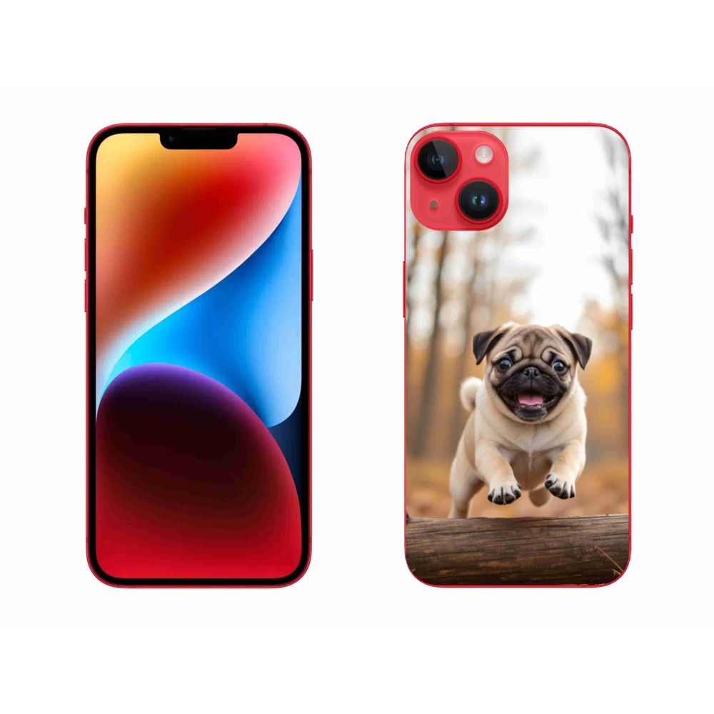 Gelový kryt mmCase na iPhone 14 Plus - mops 2