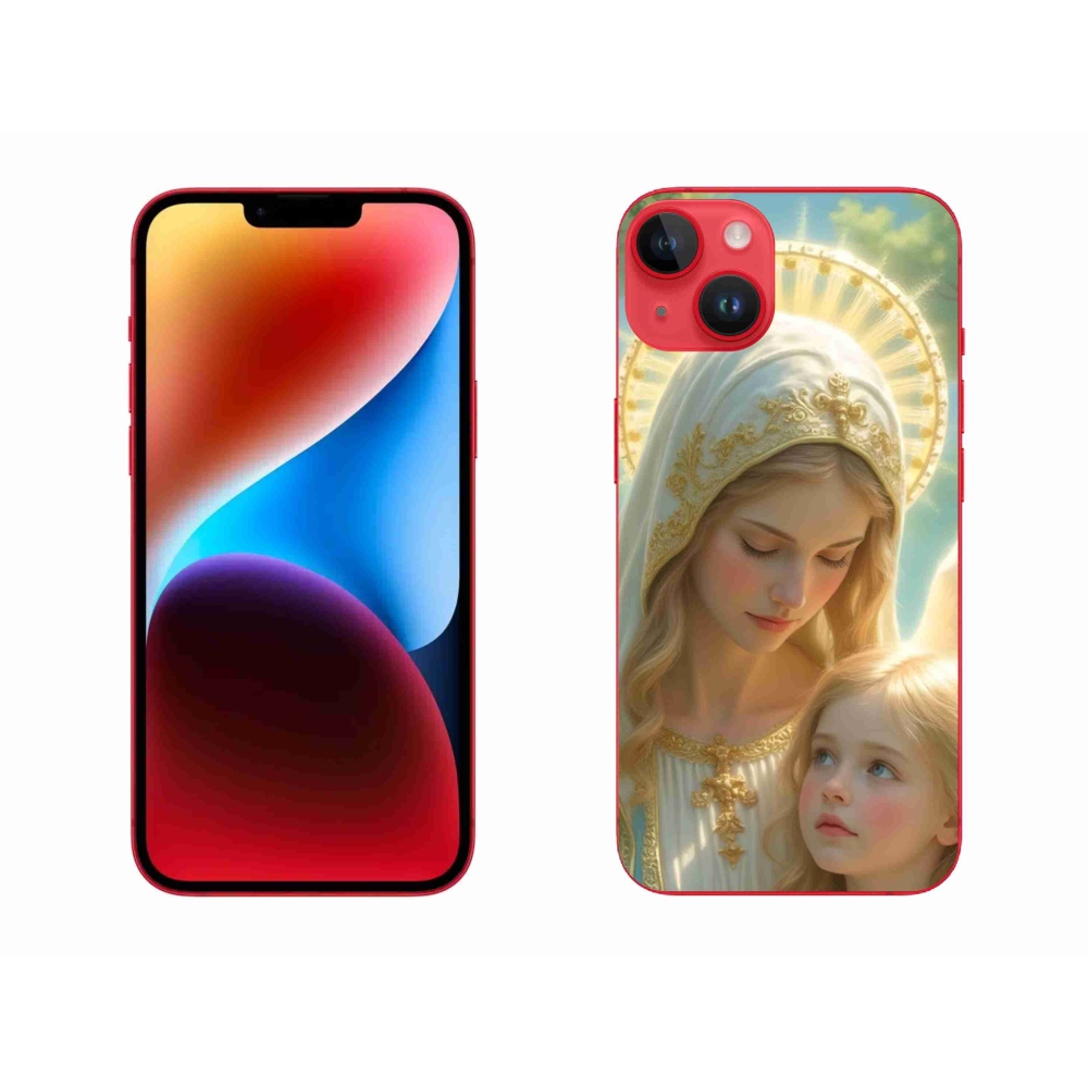 Gelový kryt mmCase na iPhone 14 Plus - náboženský motiv 2