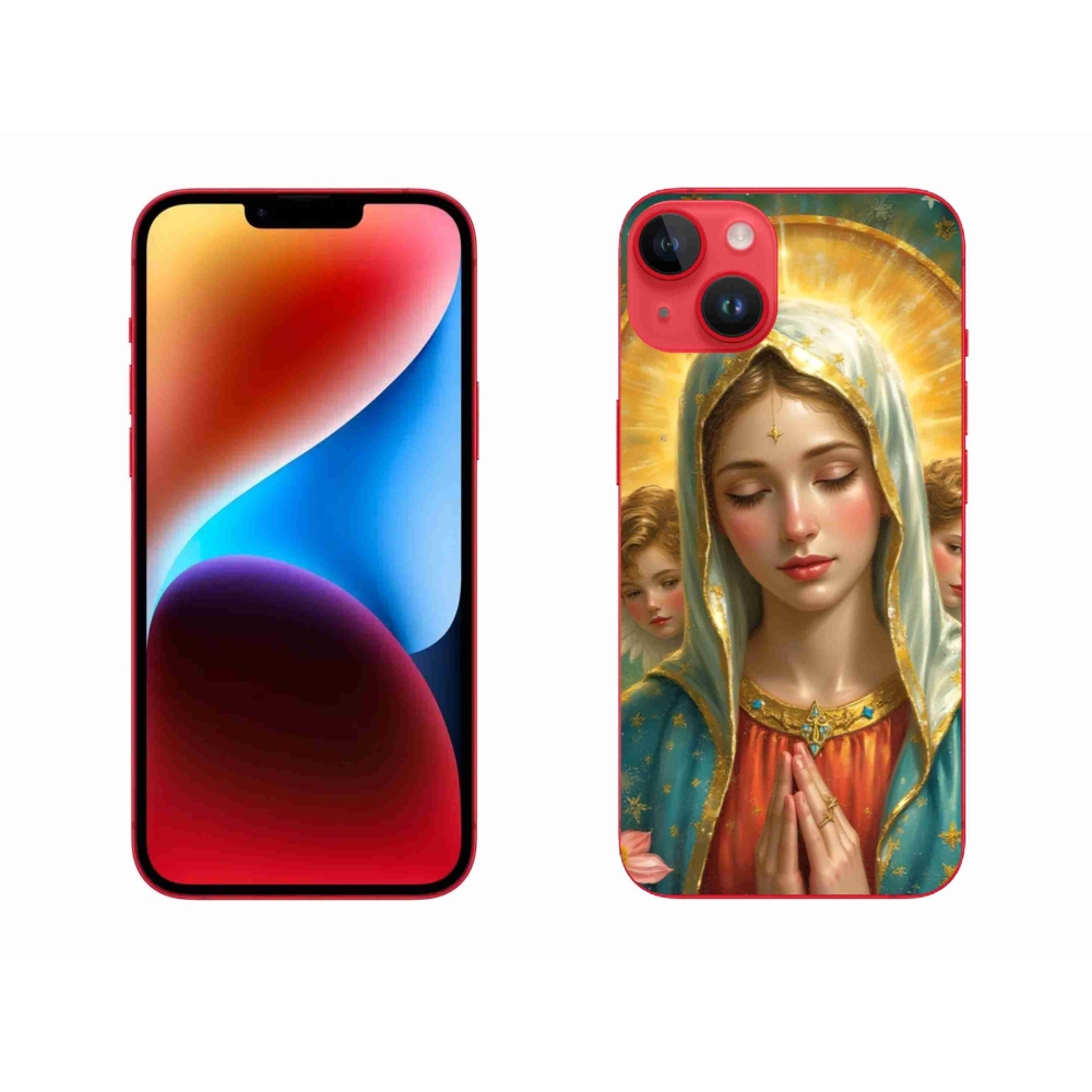 Gelový kryt mmCase na iPhone 14 Plus - náboženský motiv 3