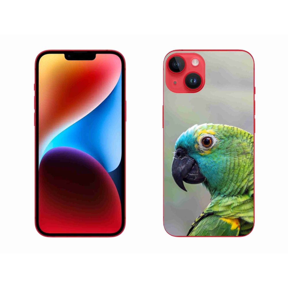 Gelový kryt mmCase na iPhone 14 Plus - papoušek amazoňan