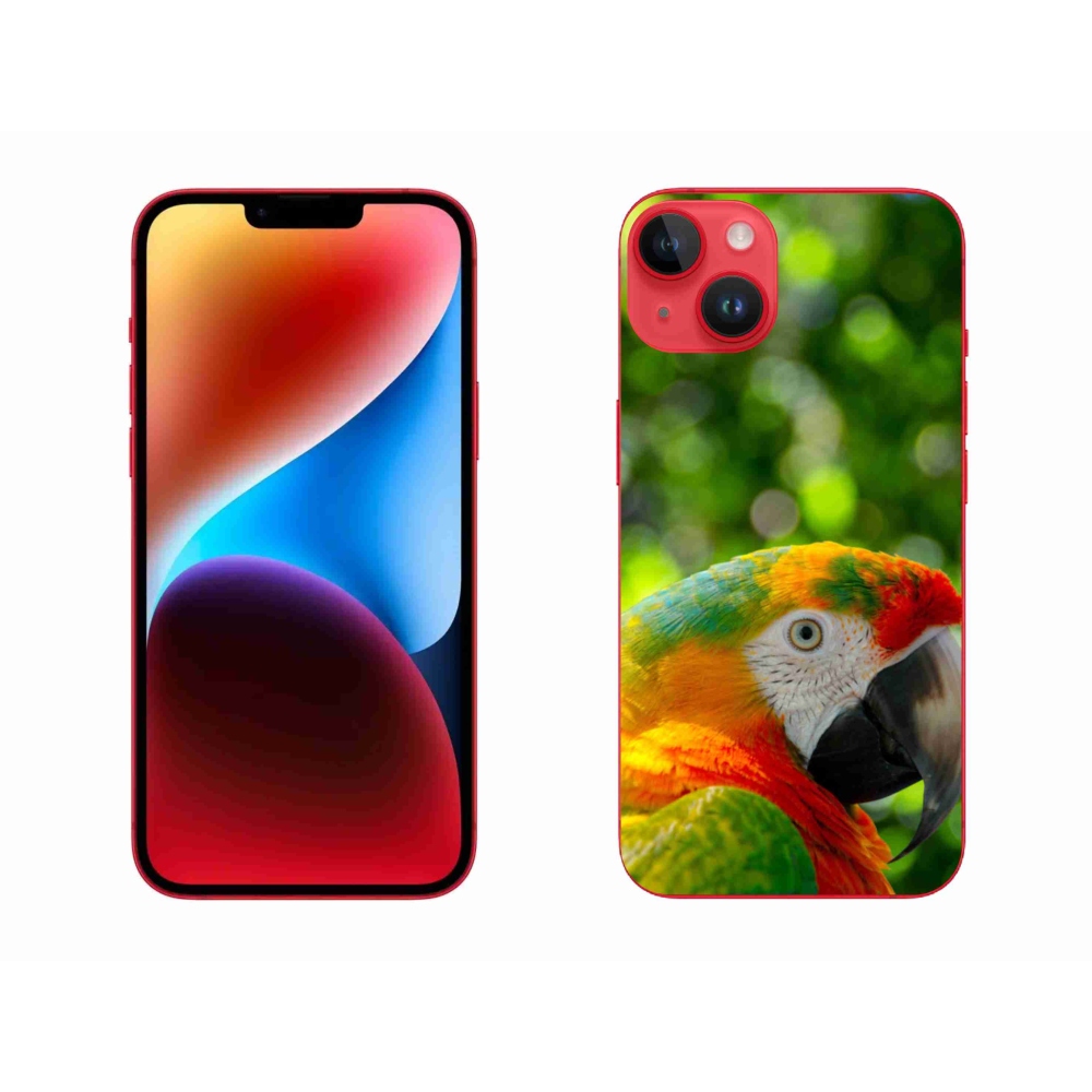 Gelový kryt mmCase na iPhone 14 Plus - papoušek ara 3