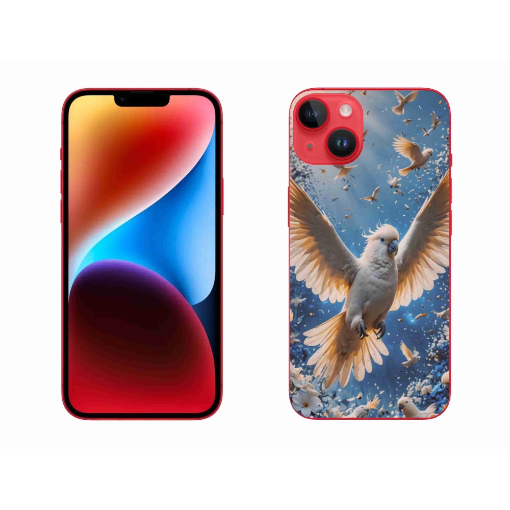 Gelový kryt mmCase na iPhone 14 Plus - papoušek kakadu